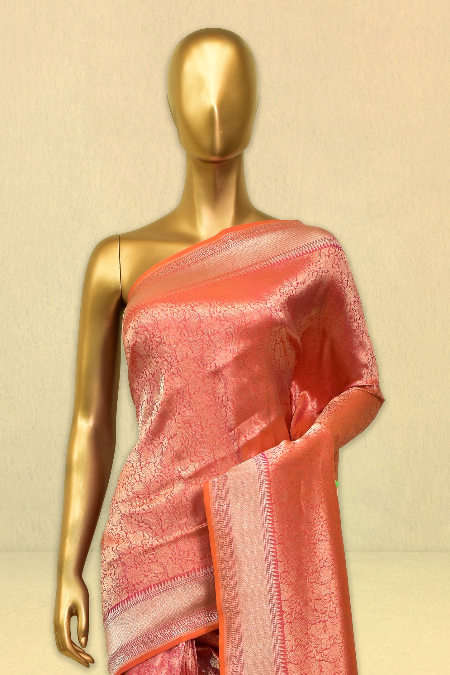 Banarasi Silk Emboss-Brocade Saree