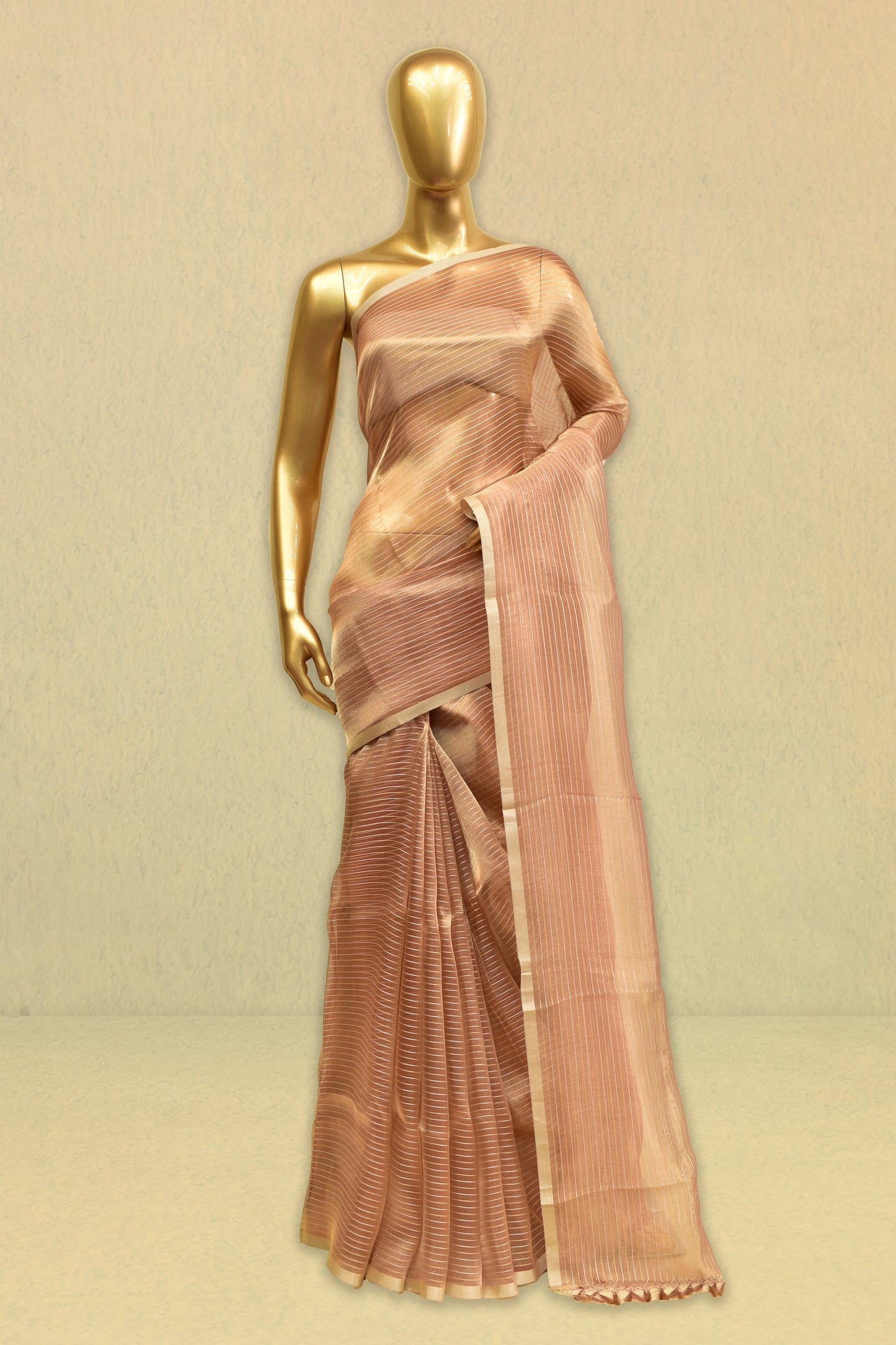 Tissue Plain Saree