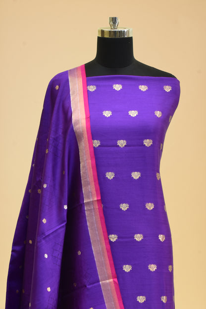 Silk Kadwa Booti Suit