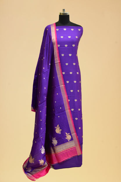 Silk Kadwa Booti Suit