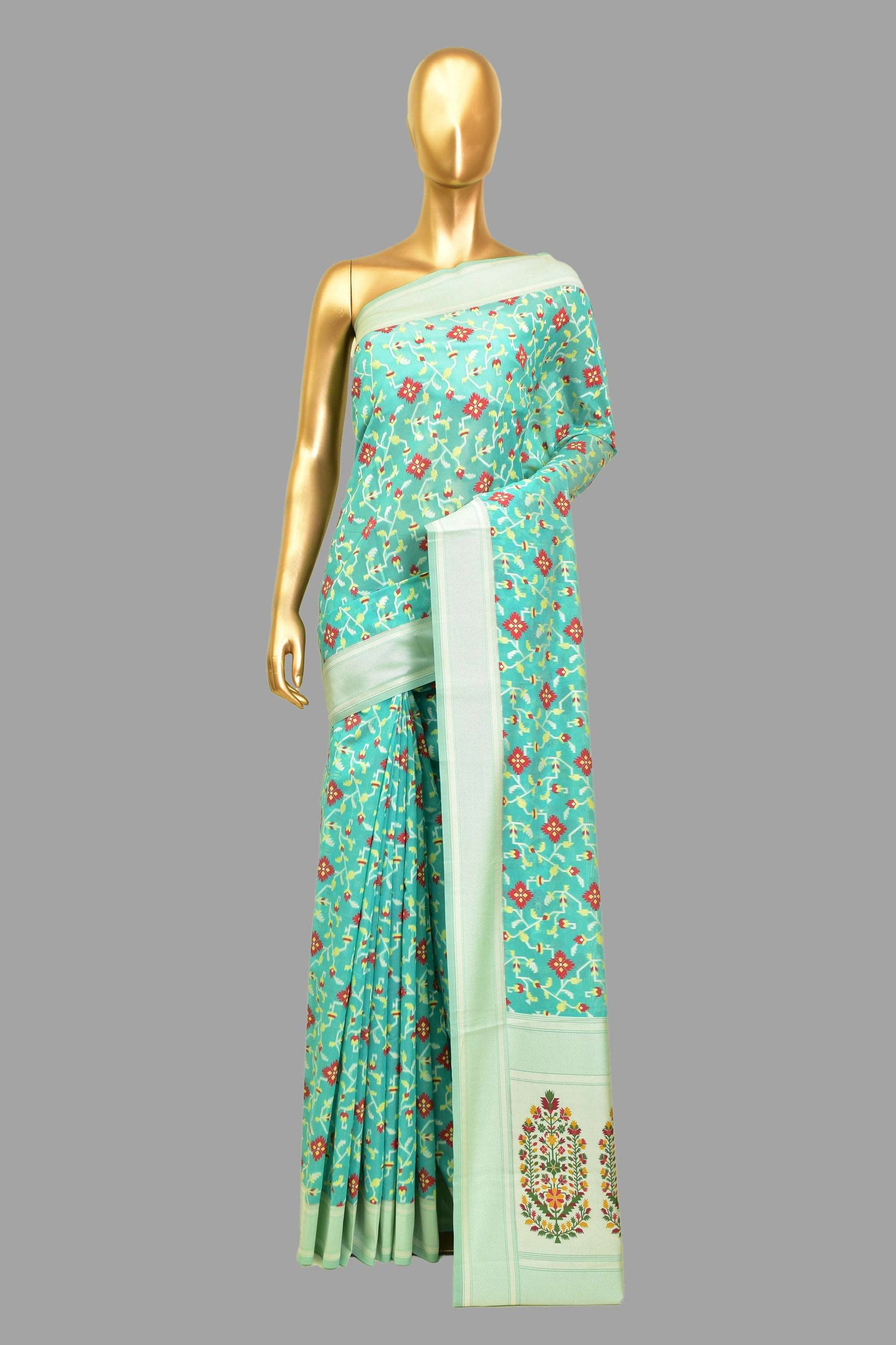 Art Georgette Cutwork Saree