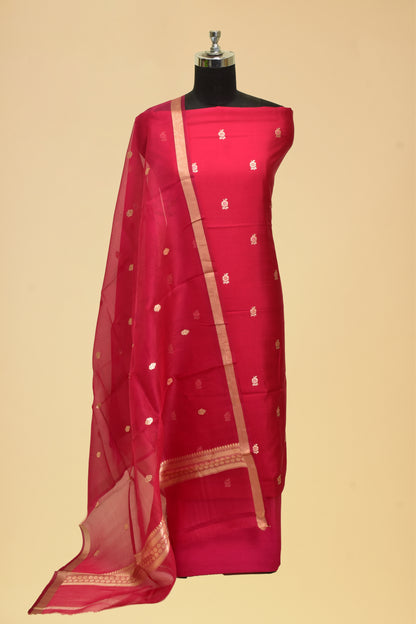 Silk Kadwa Booti Suit