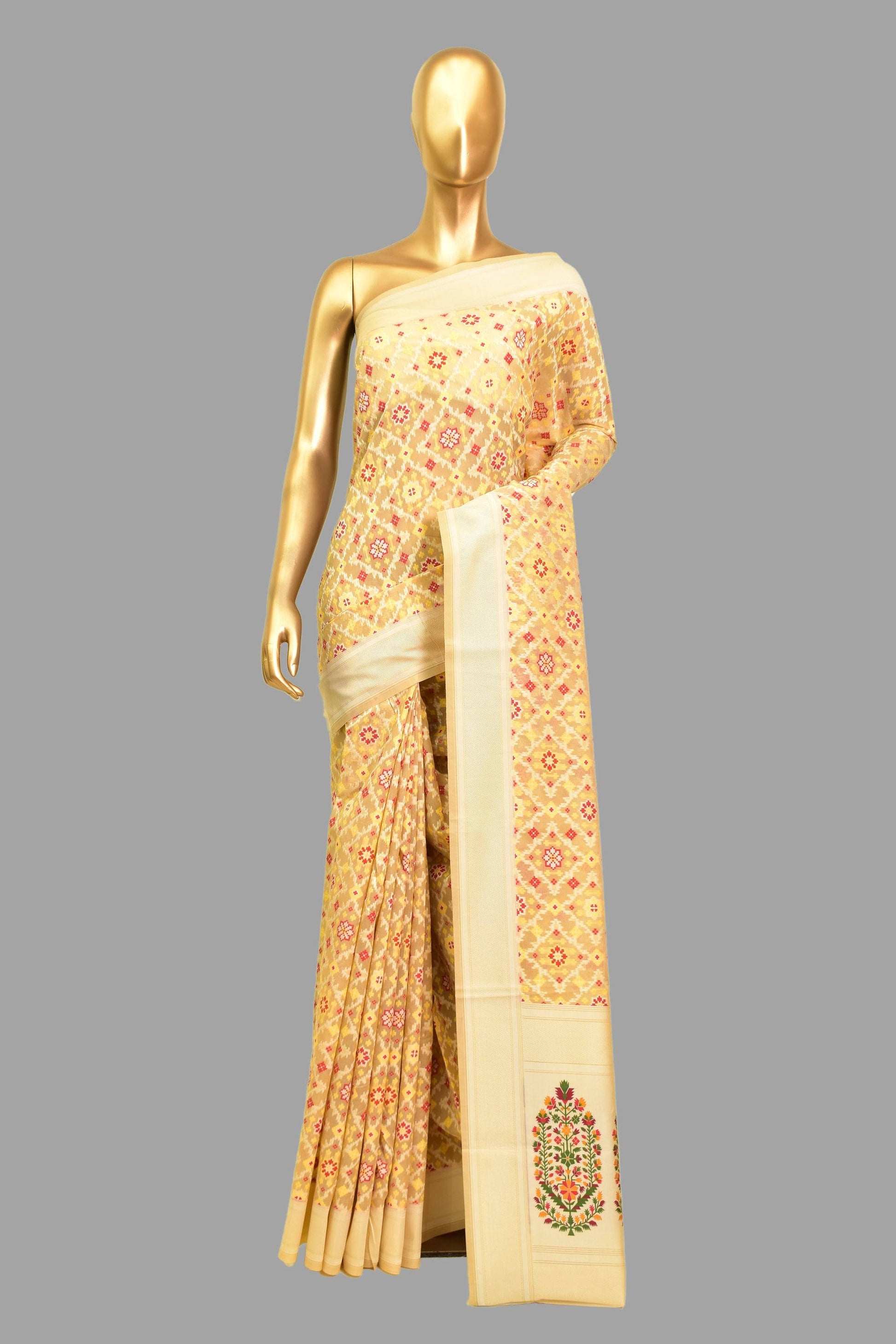 Art Georgette Cutwork Saree