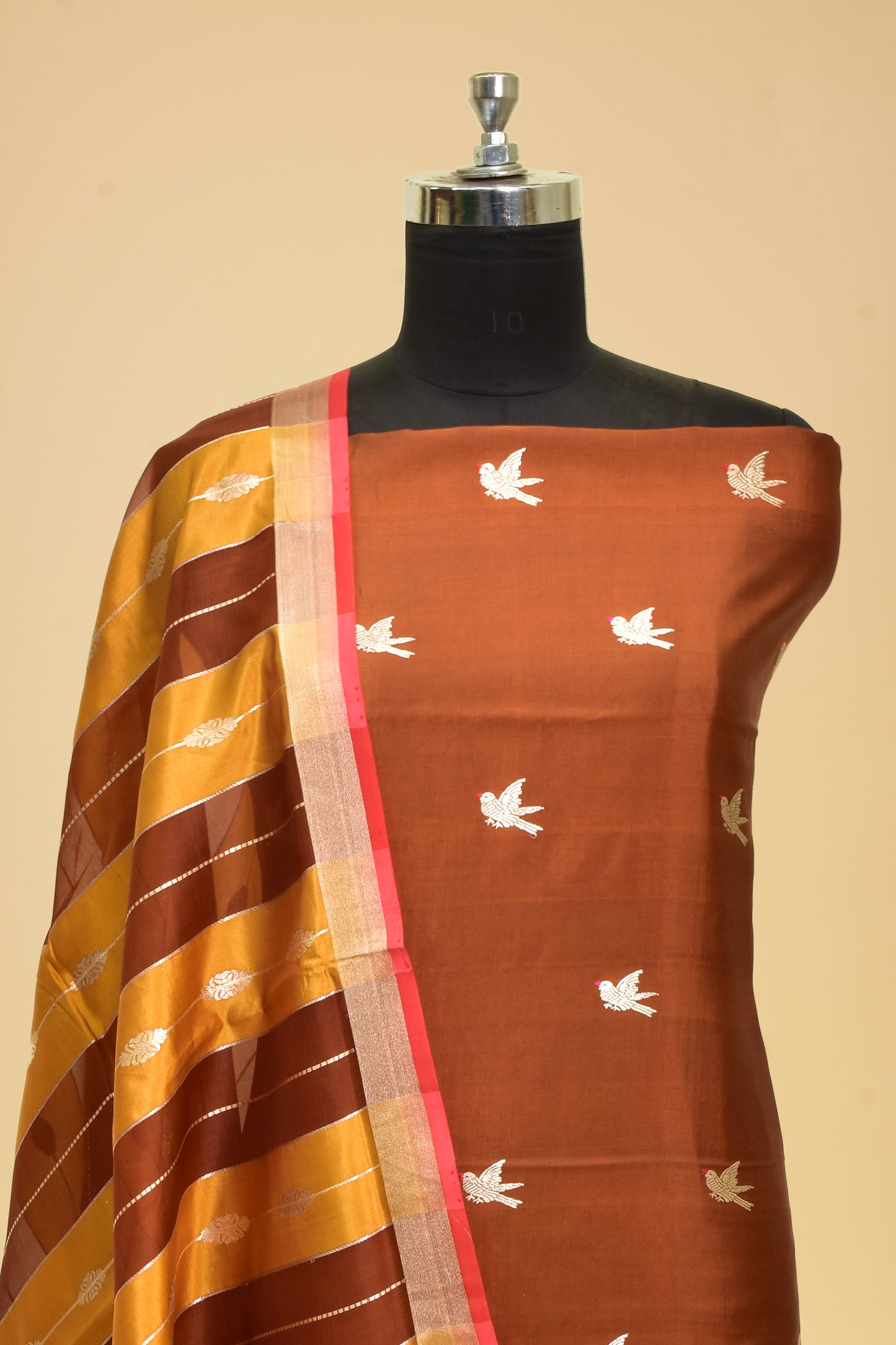 Silk Kadwa Booti Suit