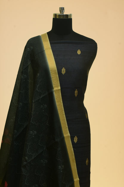 Handwoven Silk Booti Suit