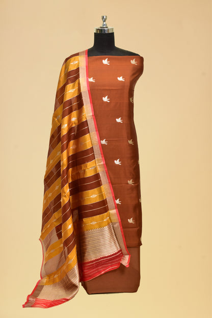 Silk Kadwa Booti Suit