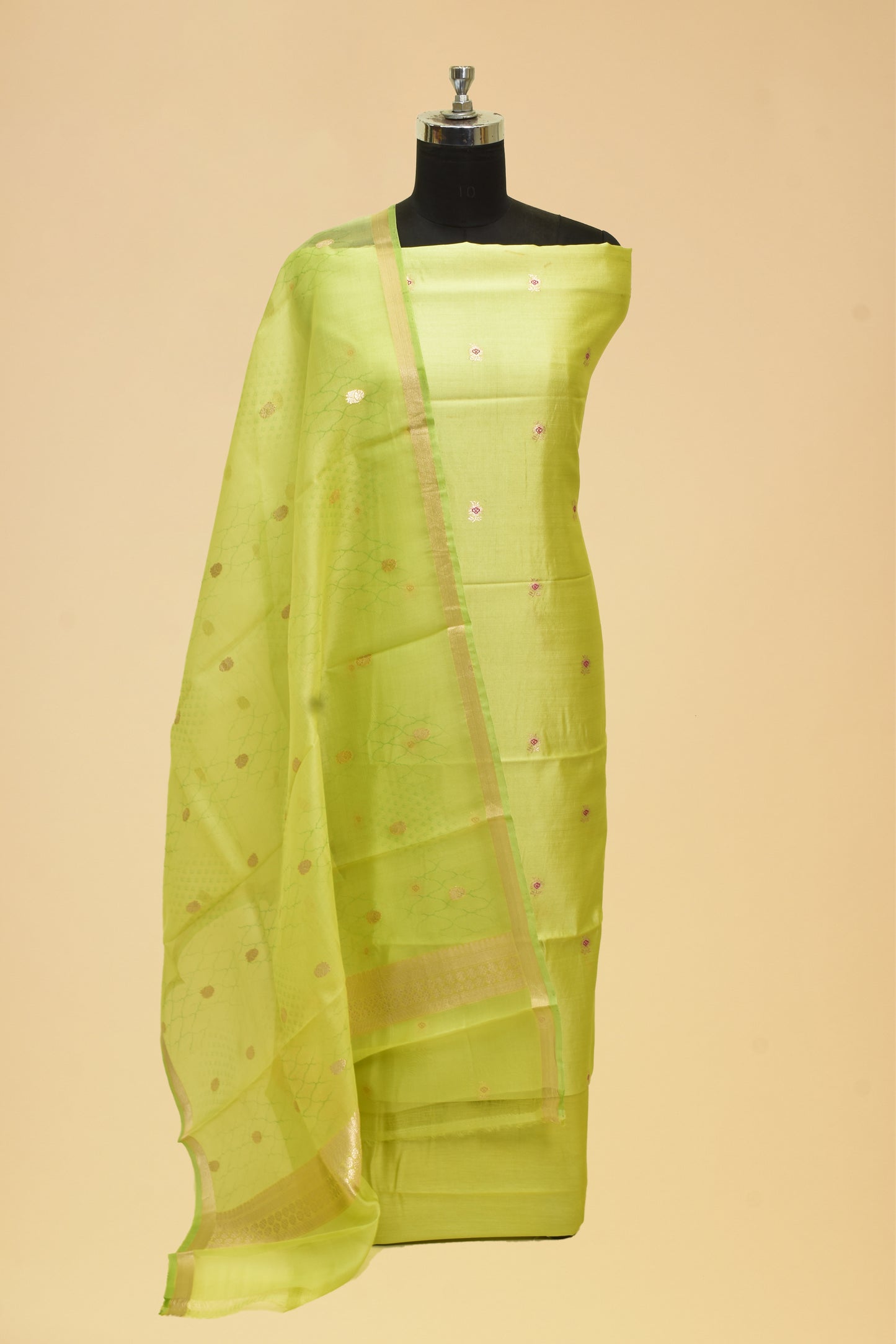 Silk Kadwa Booti Suit