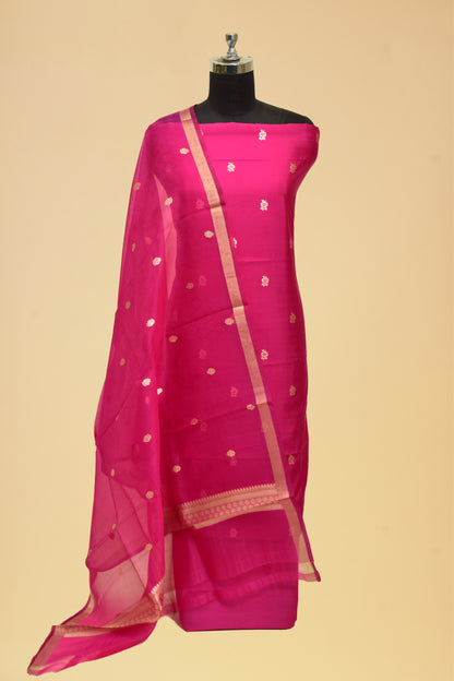 Silk Kadwa Booti Suit