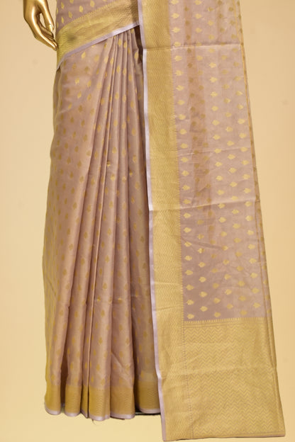 Handwoven Tissue Cutwork Saree