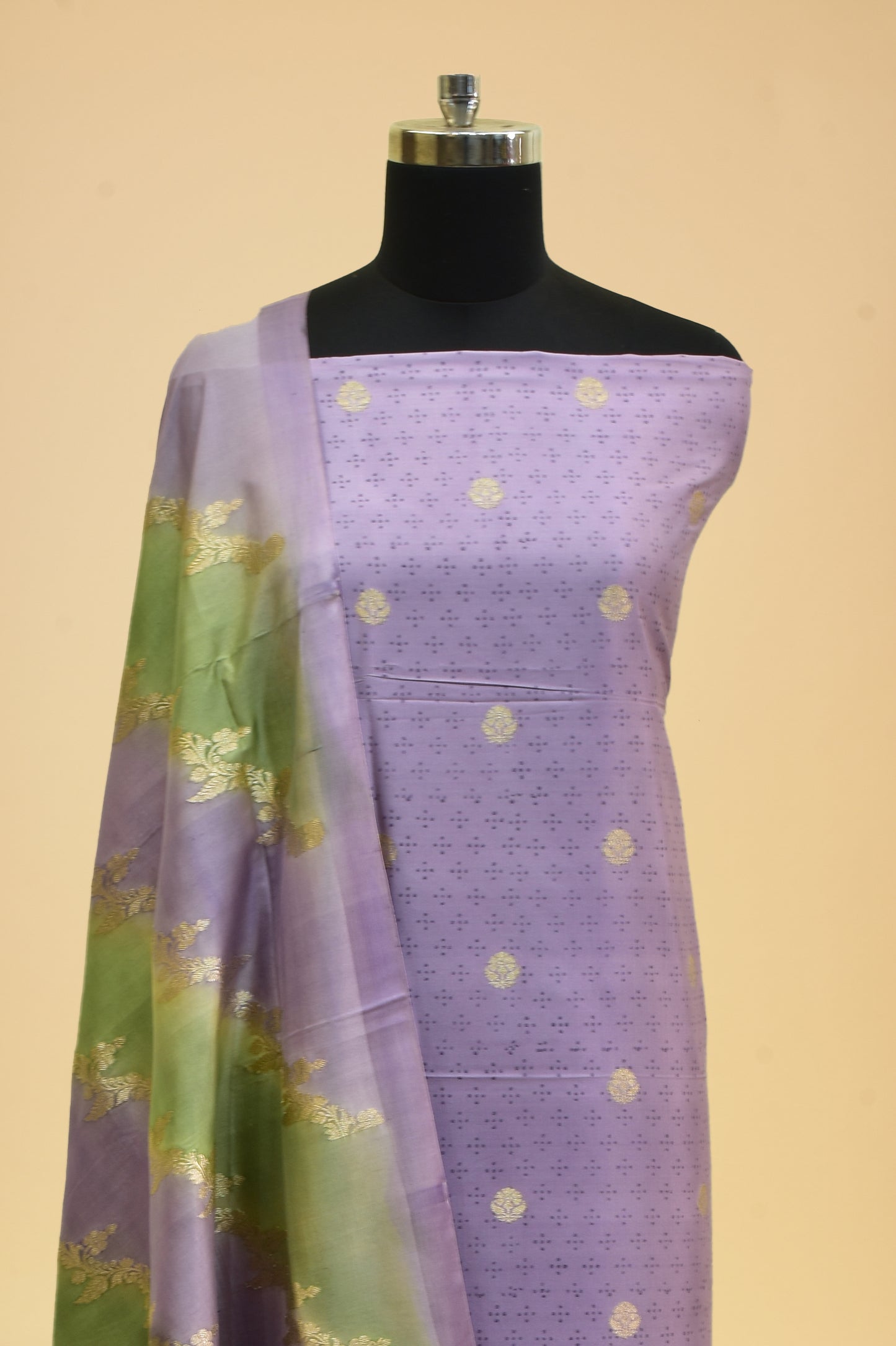 Silk Kadwa Booti Suit