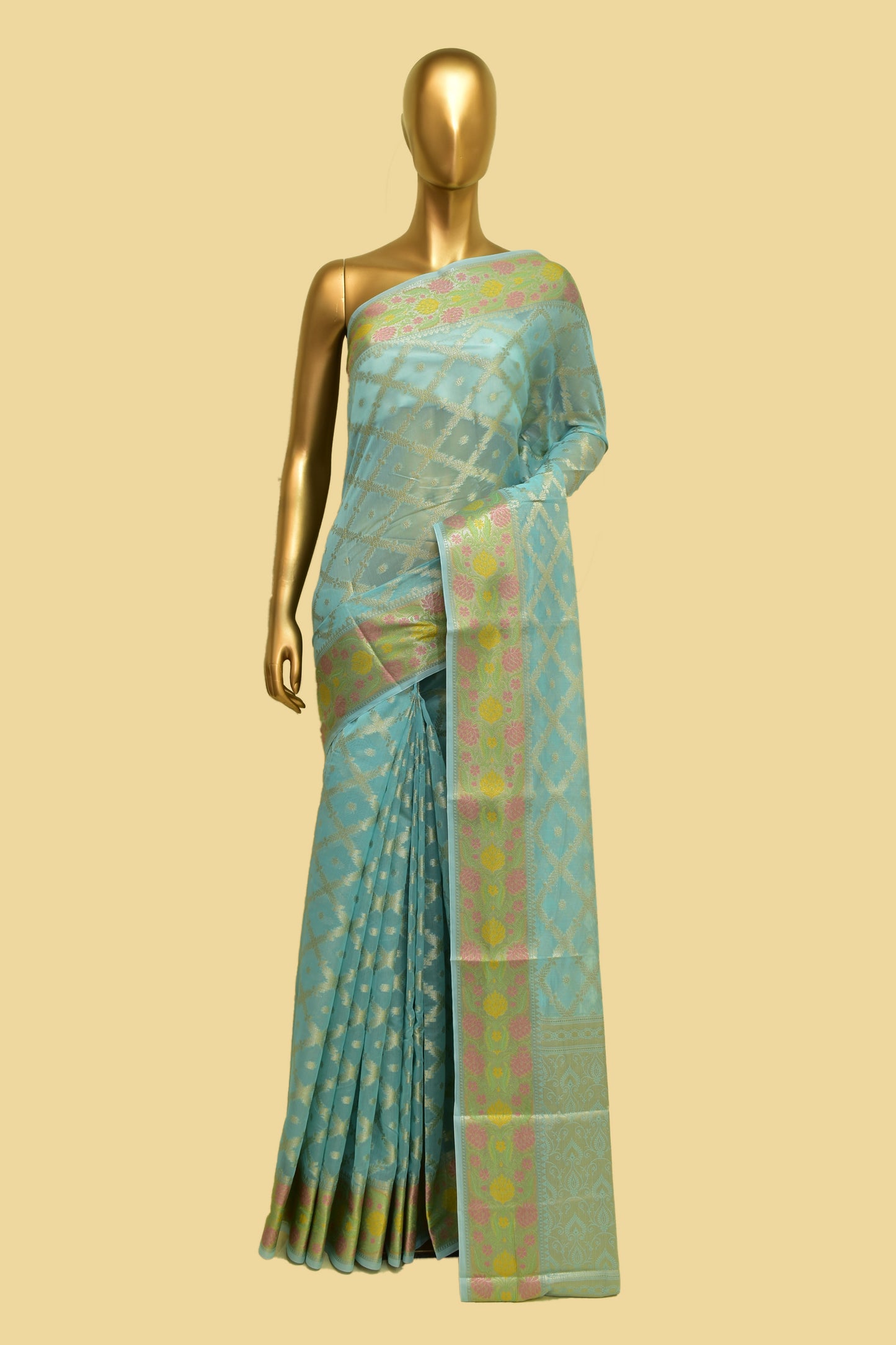 Art Georgette Cutwork Saree