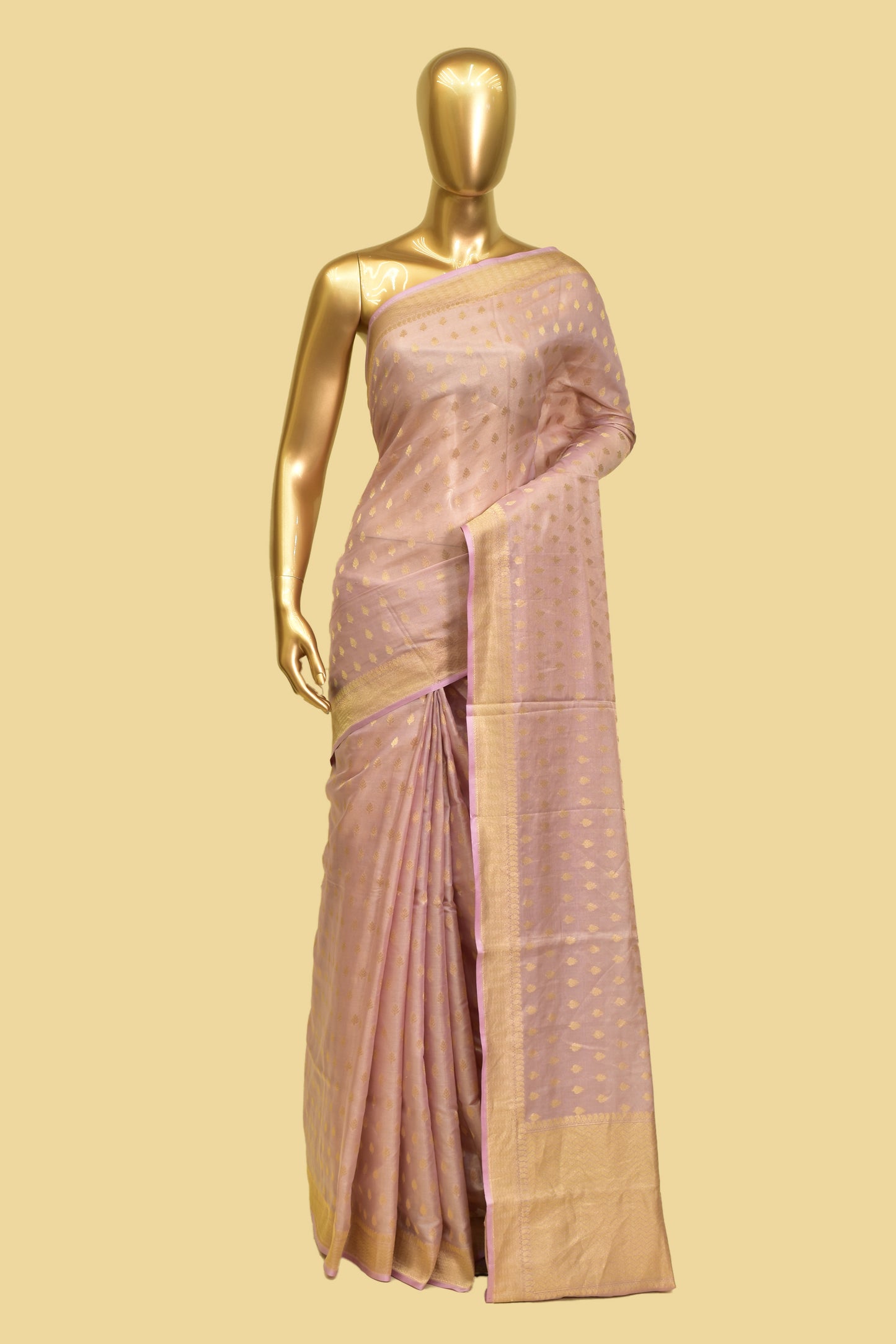 Tissue Cutwork Booti Saree