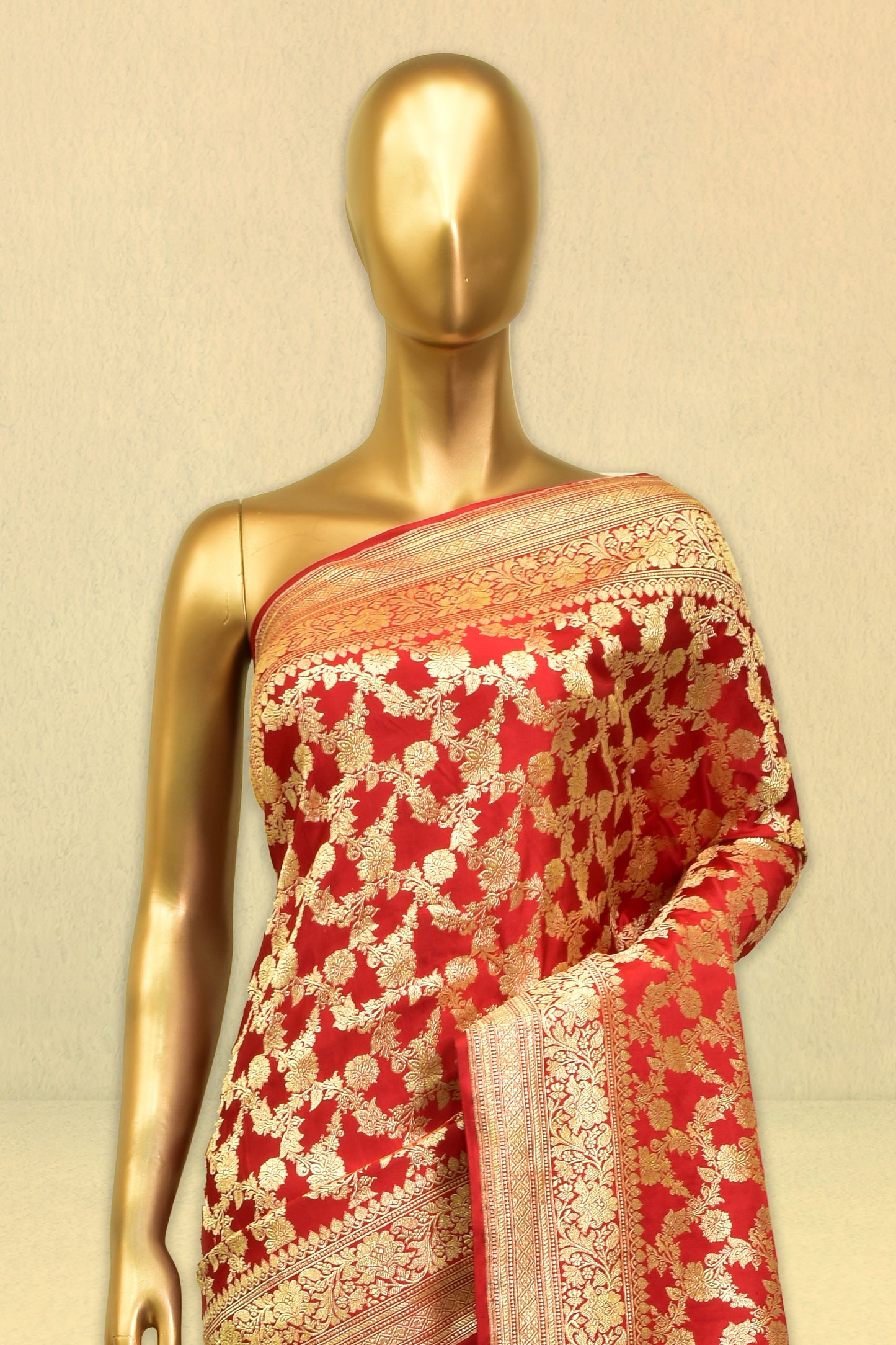 Satin Cutwork Saree