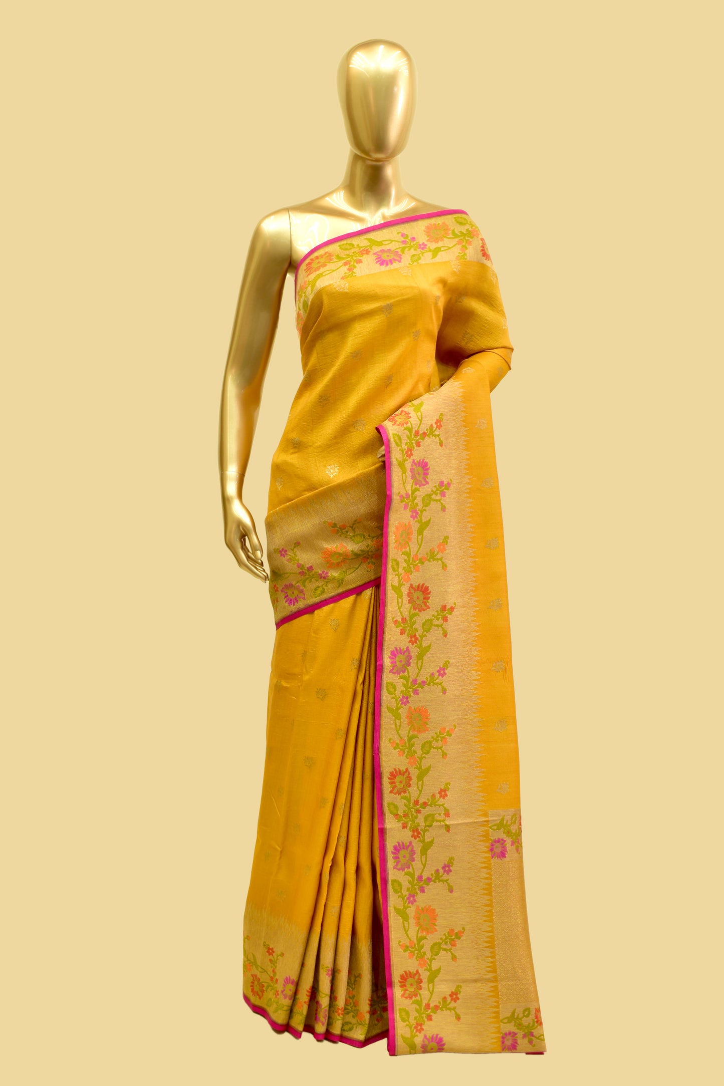 Tusser Kadwa Saree