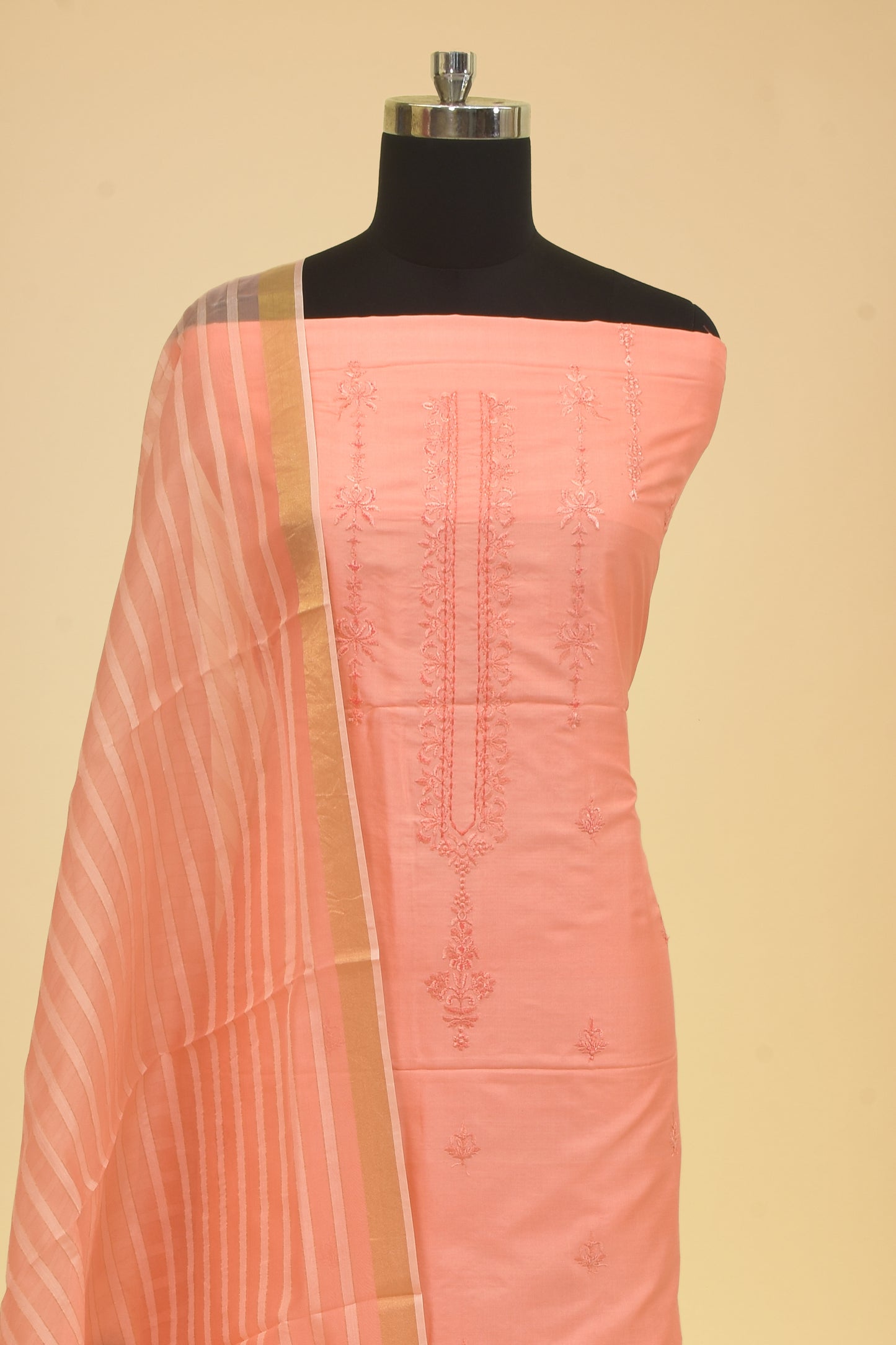 Handwoven Silk Embroidery Suit