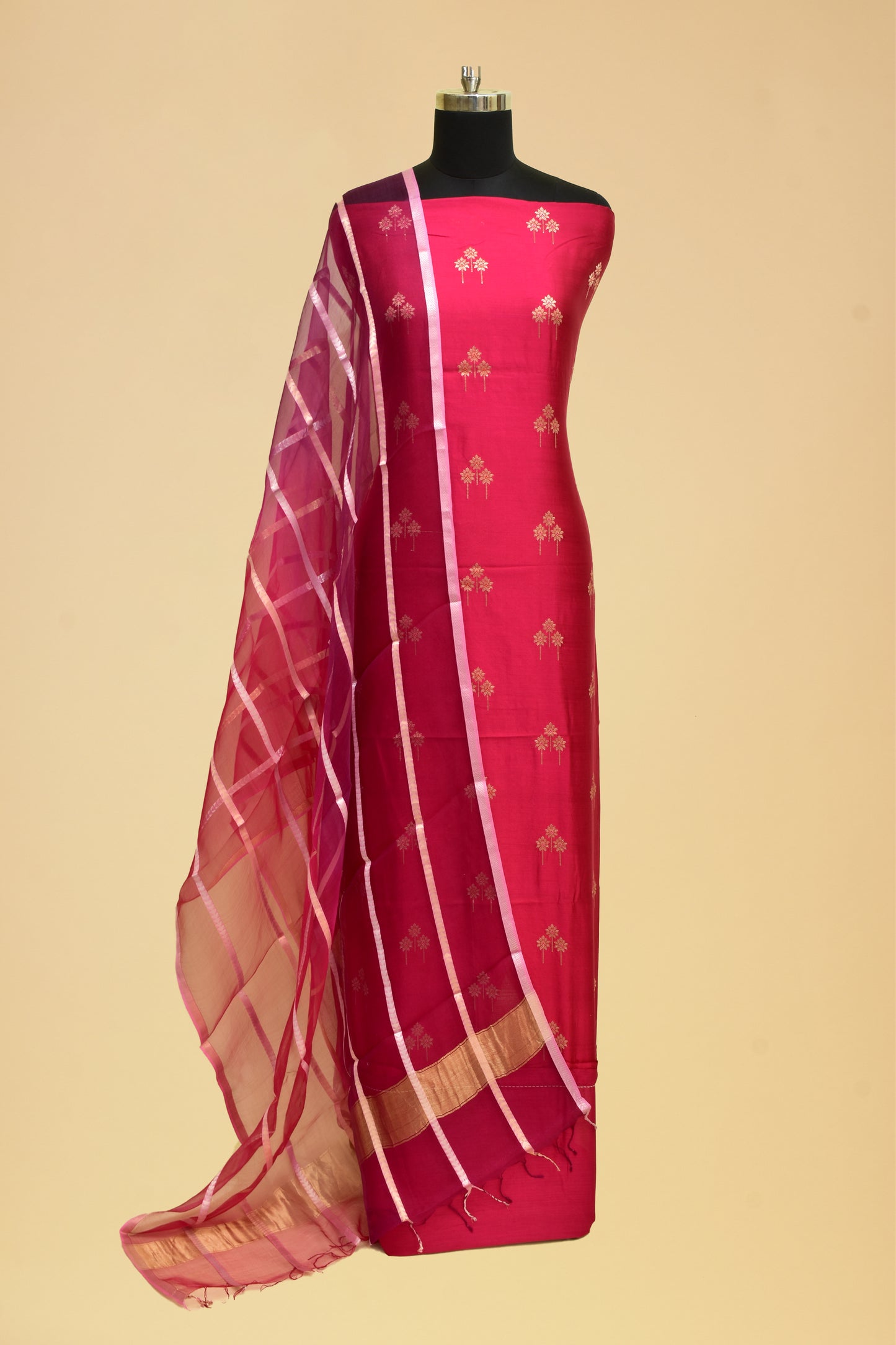 Silk Kadwa Suit