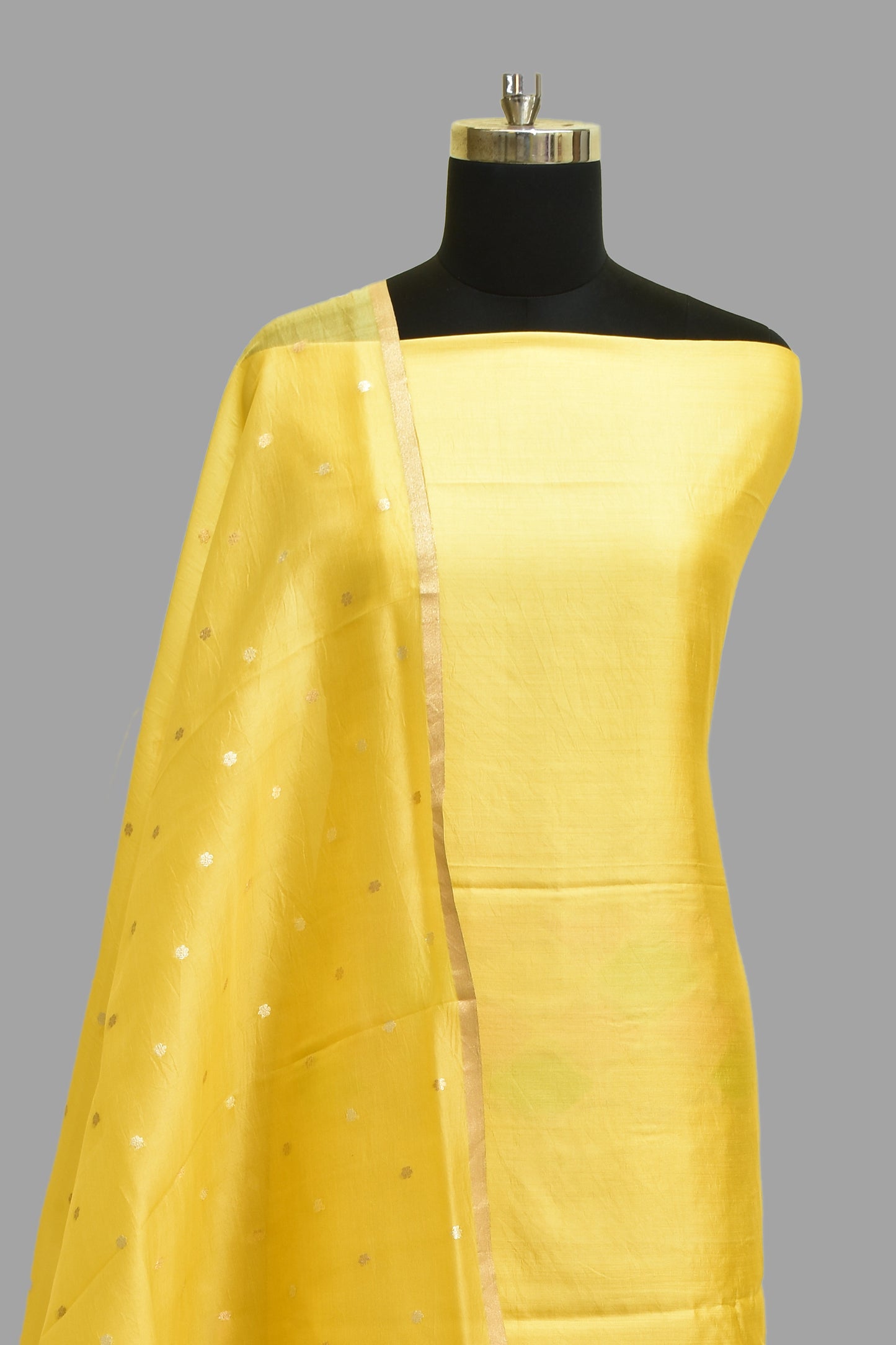 Handwoven Silk Kadwa Suit