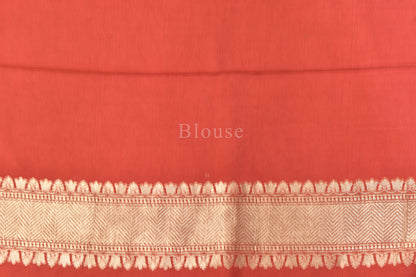 Handwoven Munga Cutwork Saree