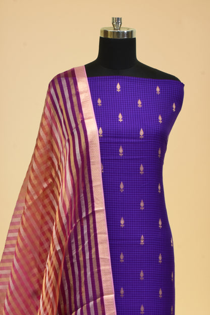 Handwoven Cotton Cutwork Booti Suit