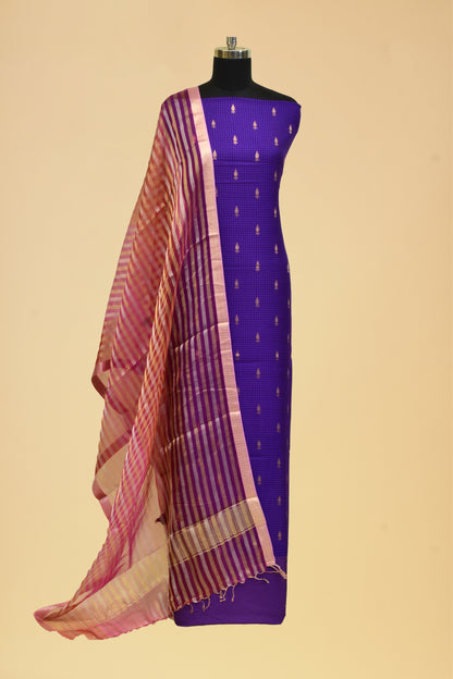 Handwoven Cotton Cutwork Booti Suit