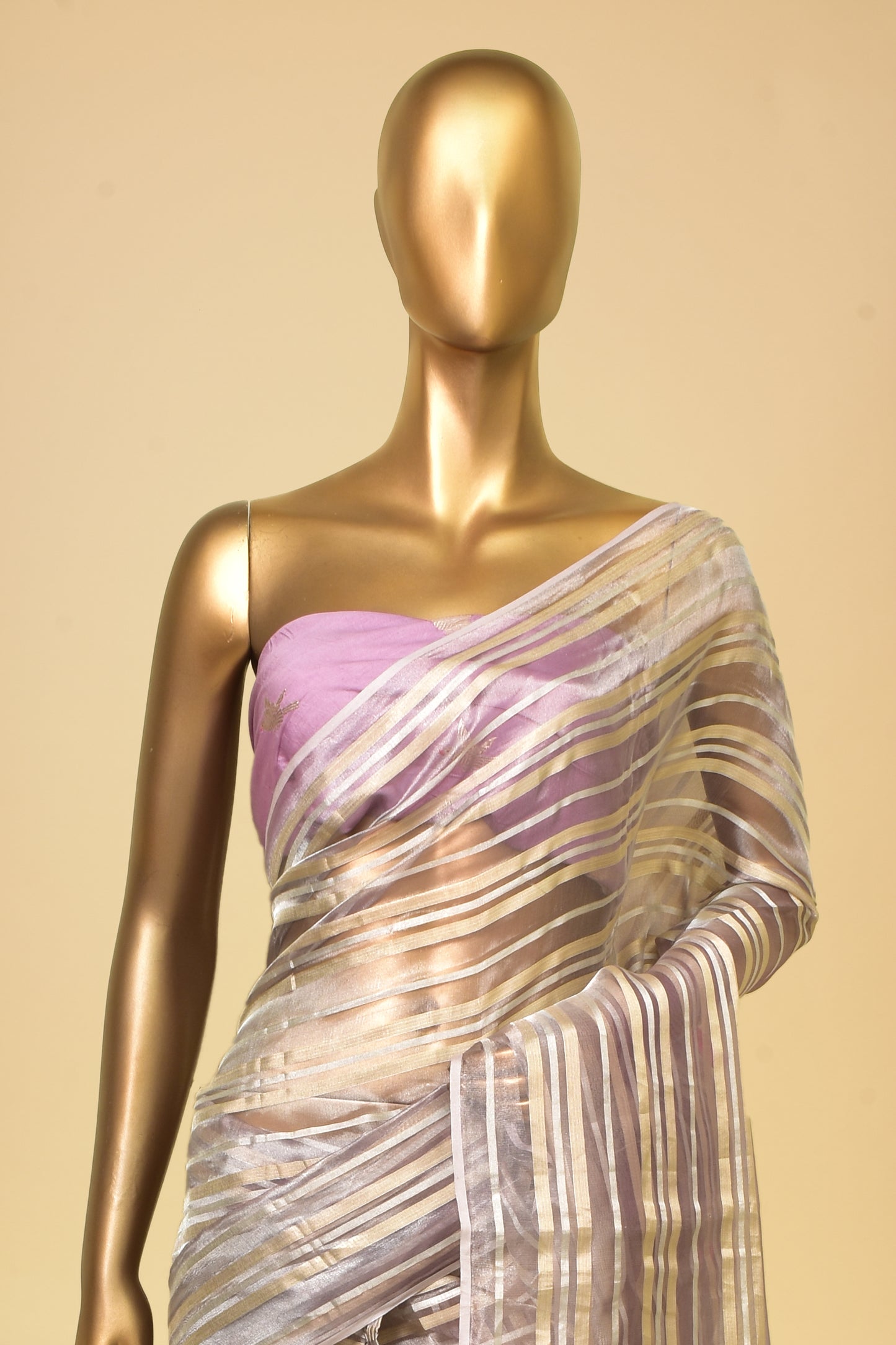 Tissue Plain Saree