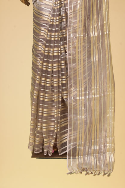 Tissue Plain Saree