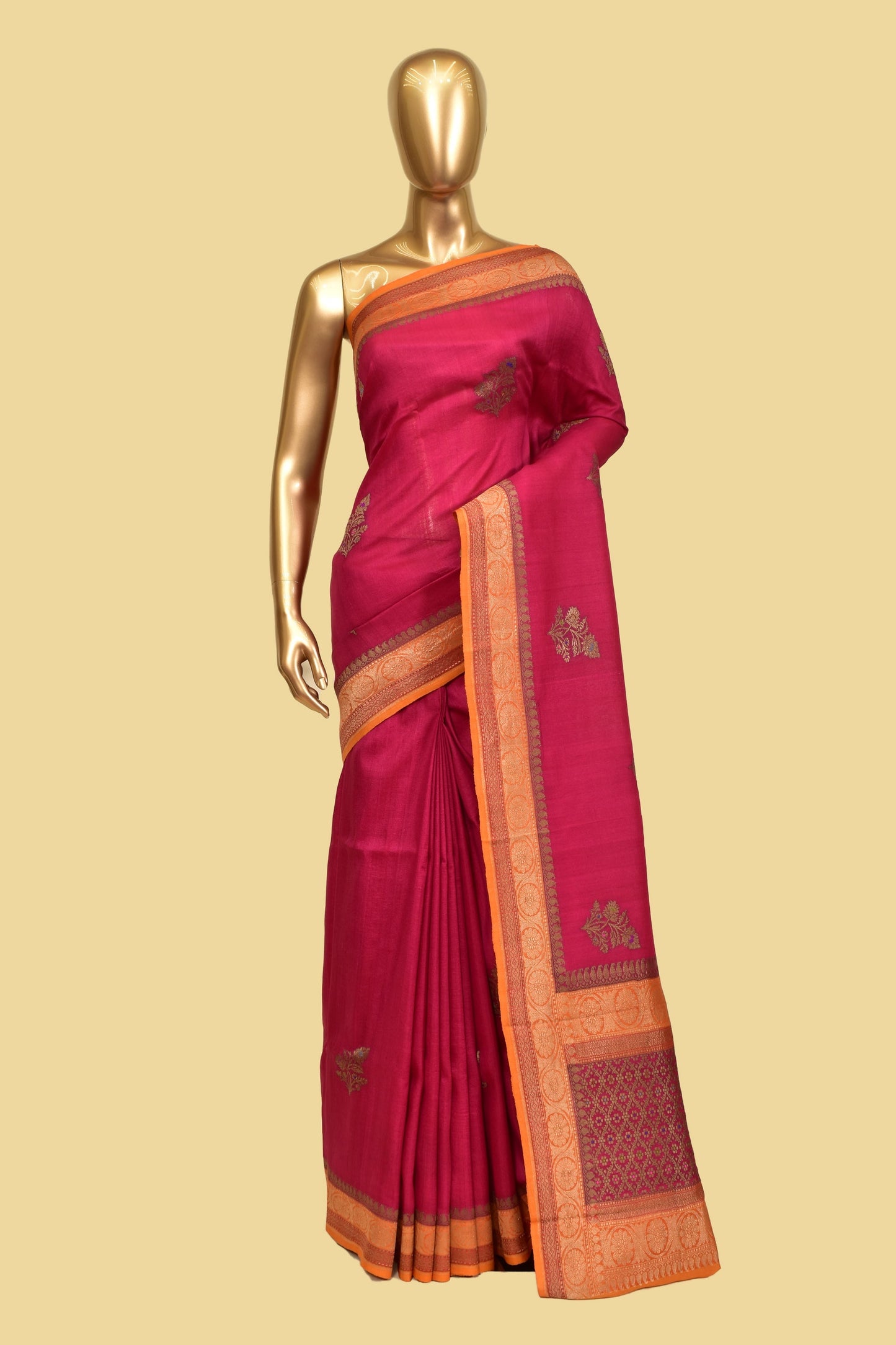 Tusser Kadwa Saree