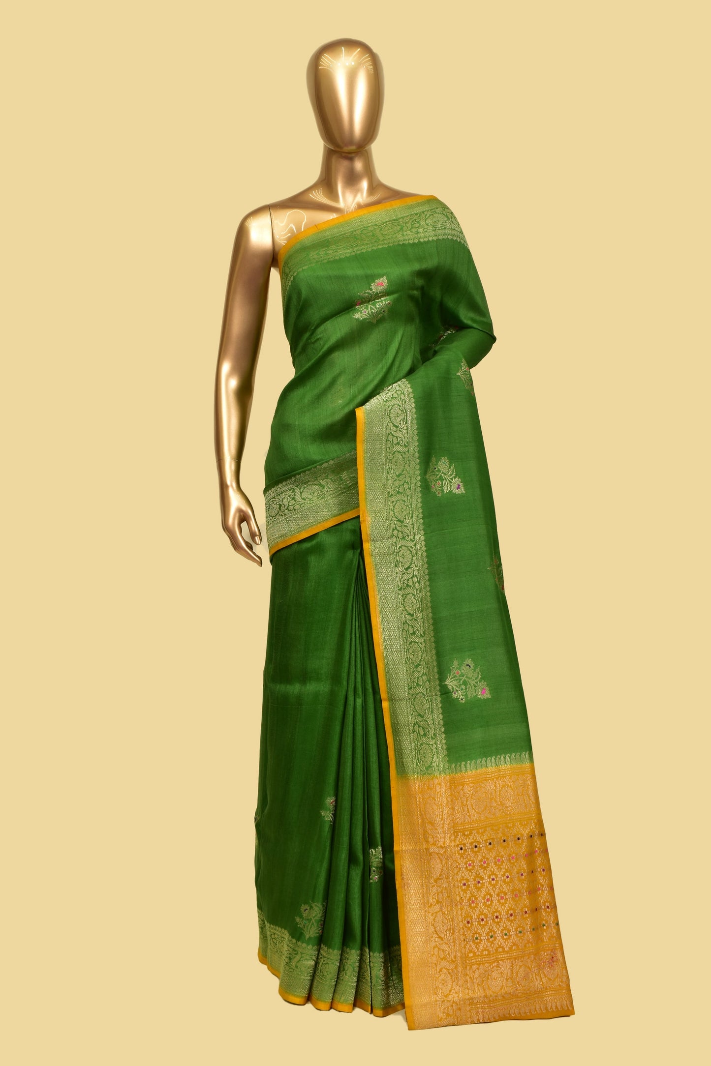 Tusser Kadwa Saree