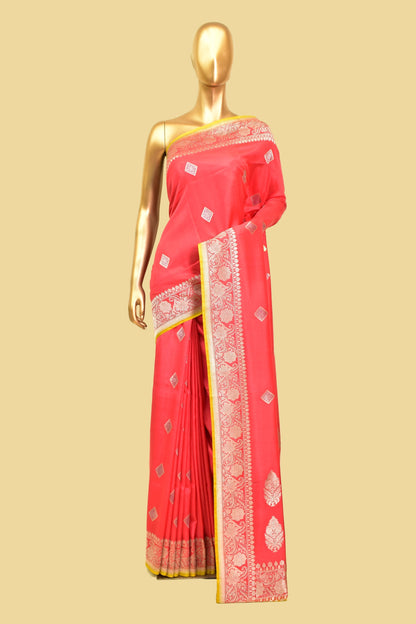 Handwoven Silk Kadwa Saree