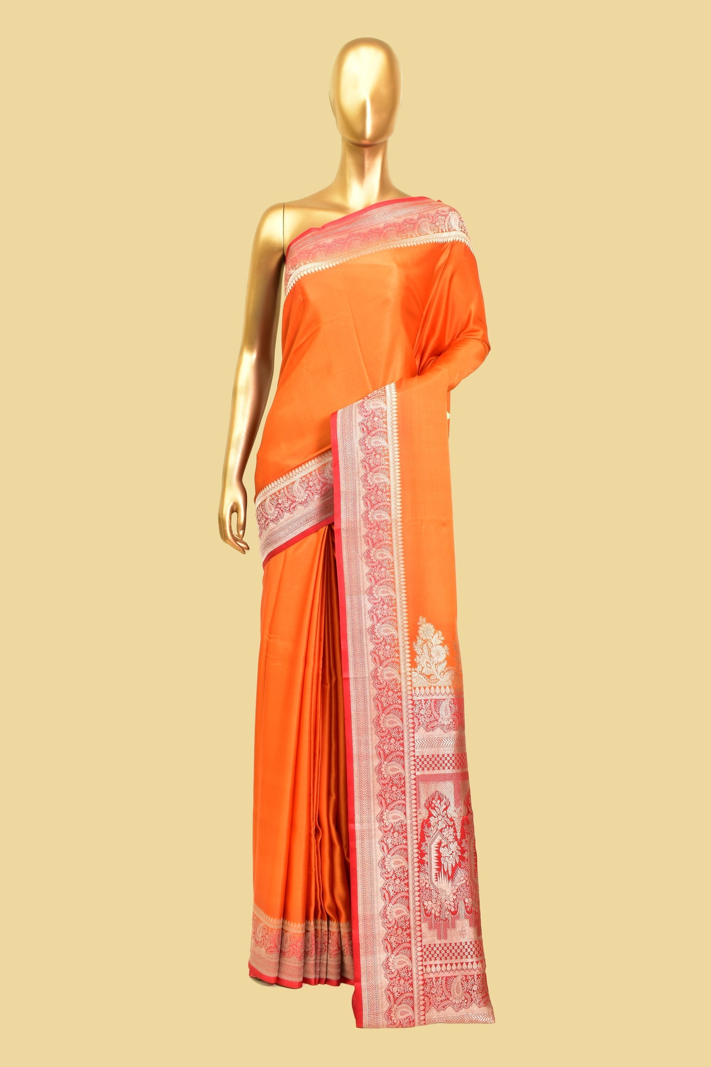 Satin Plain Saree