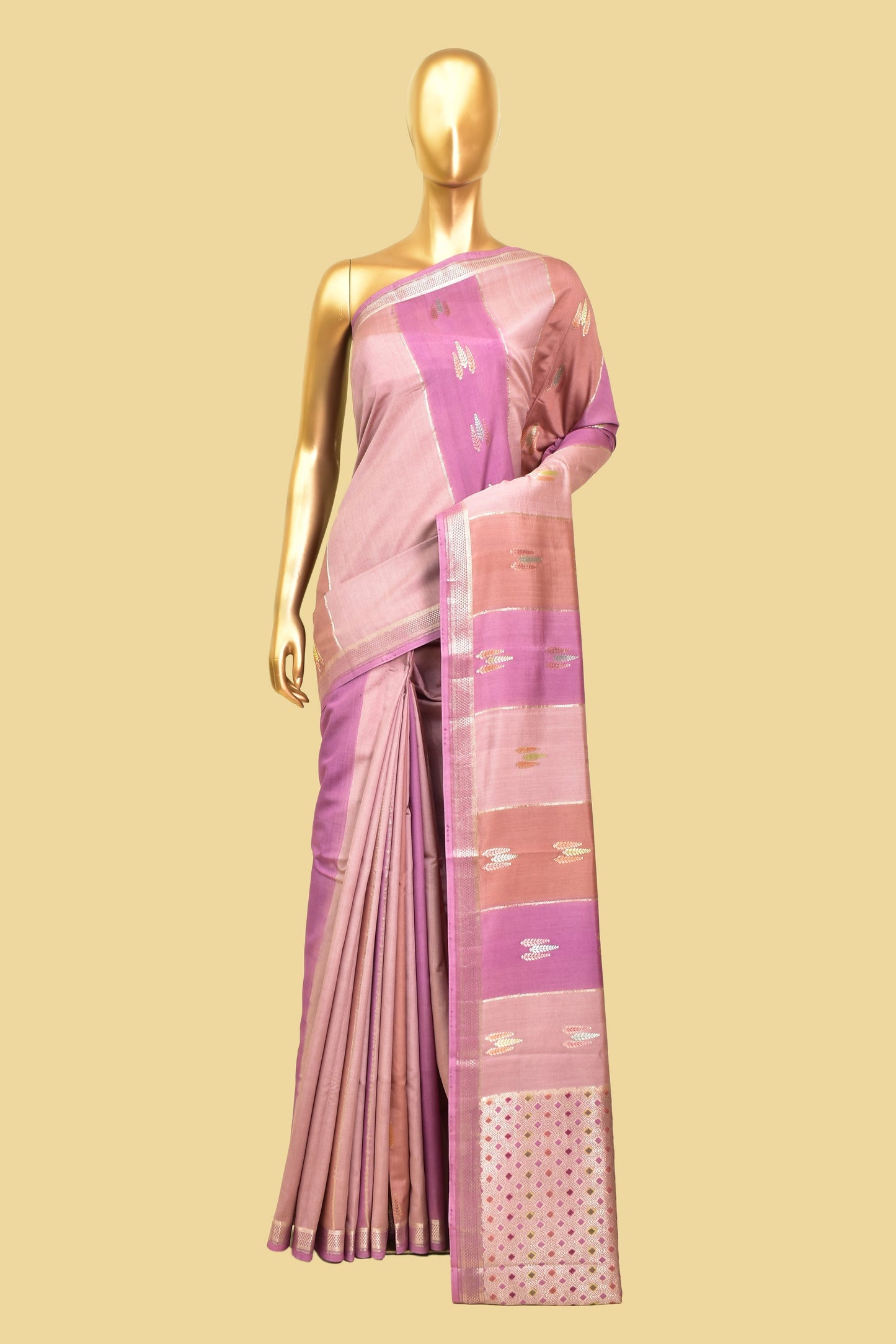 Handwoven Silk Kadwa Saree