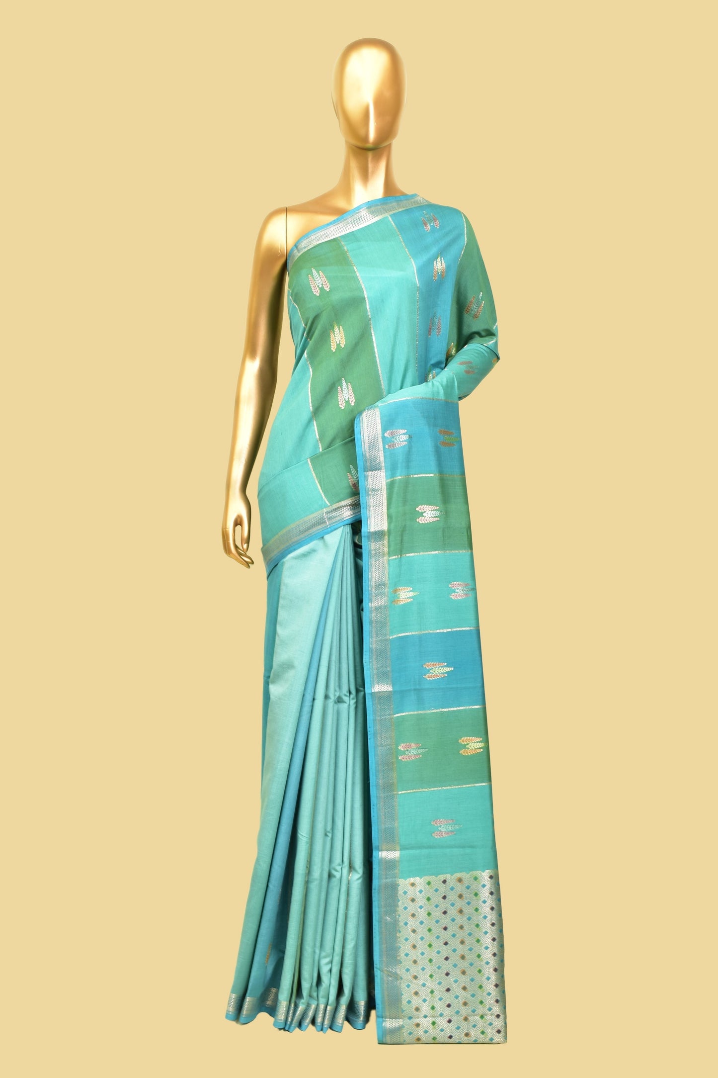 Handwoven Silk Kadwa Saree