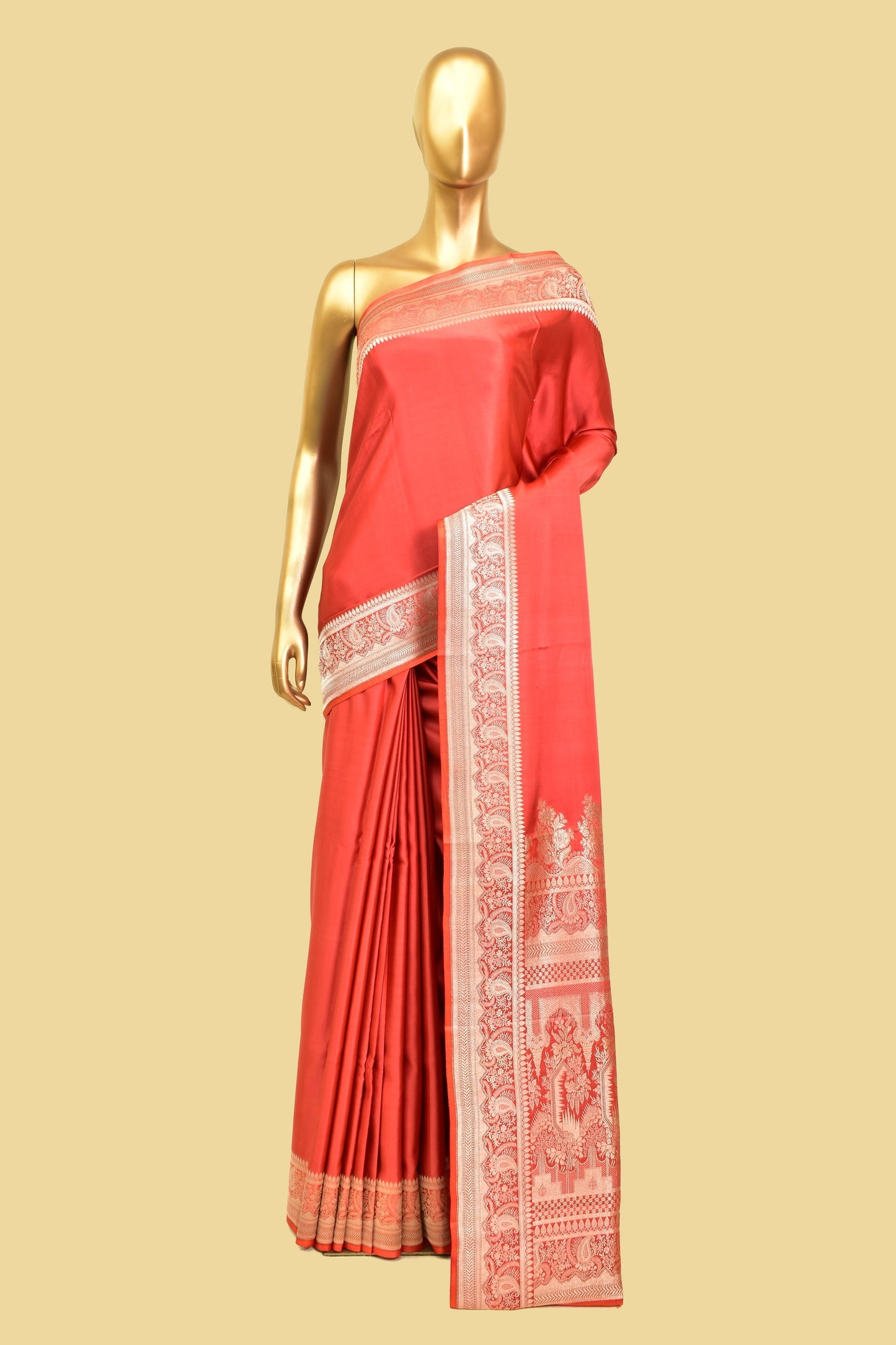 Satin Plain Saree