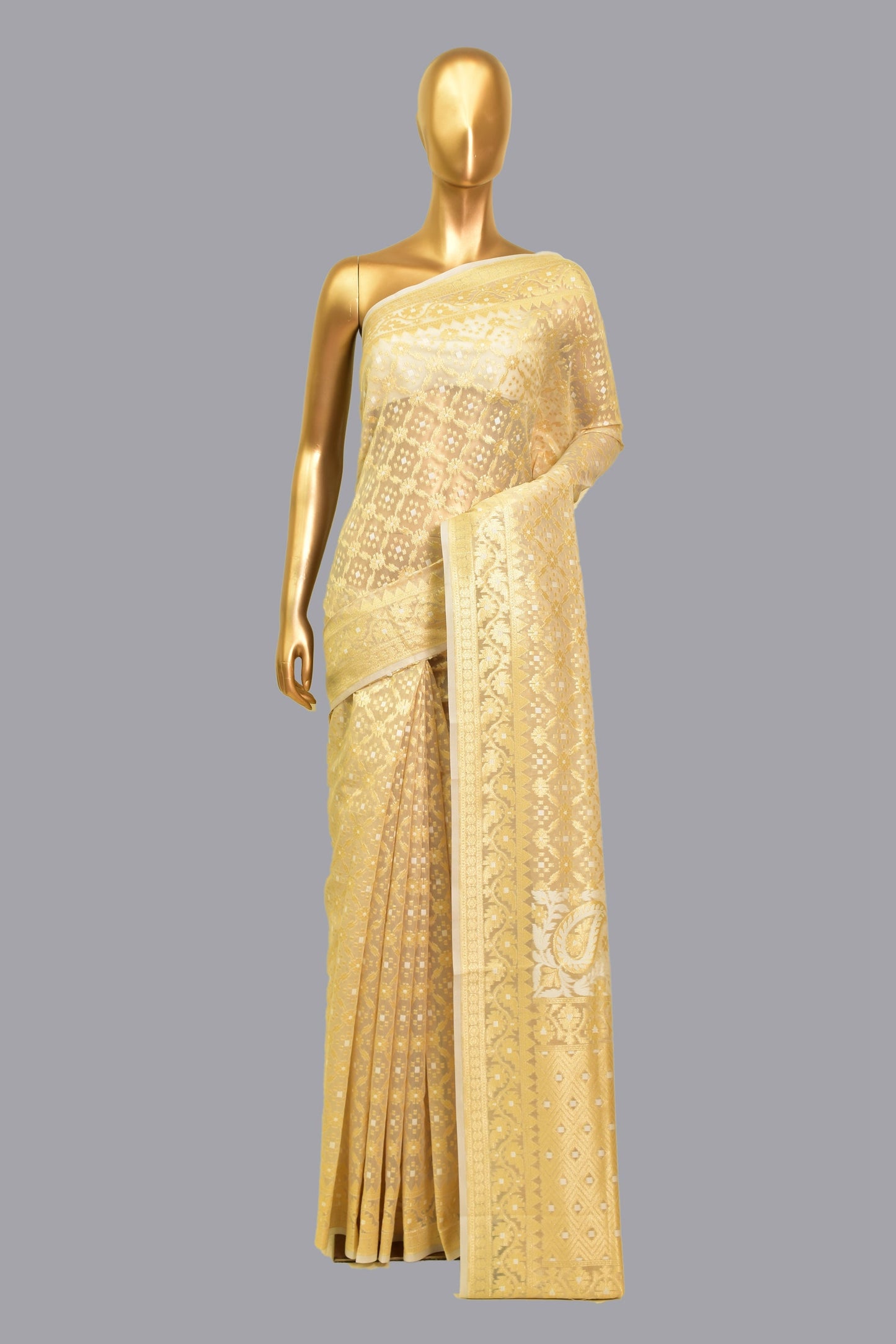 Art Georgette Cutwork Saree