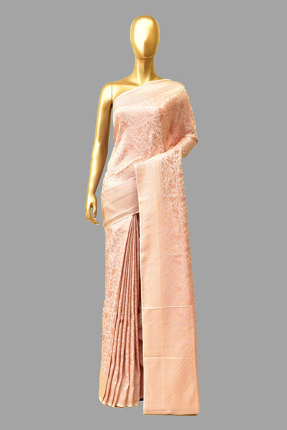 Satin Emboss-Brocade Saree