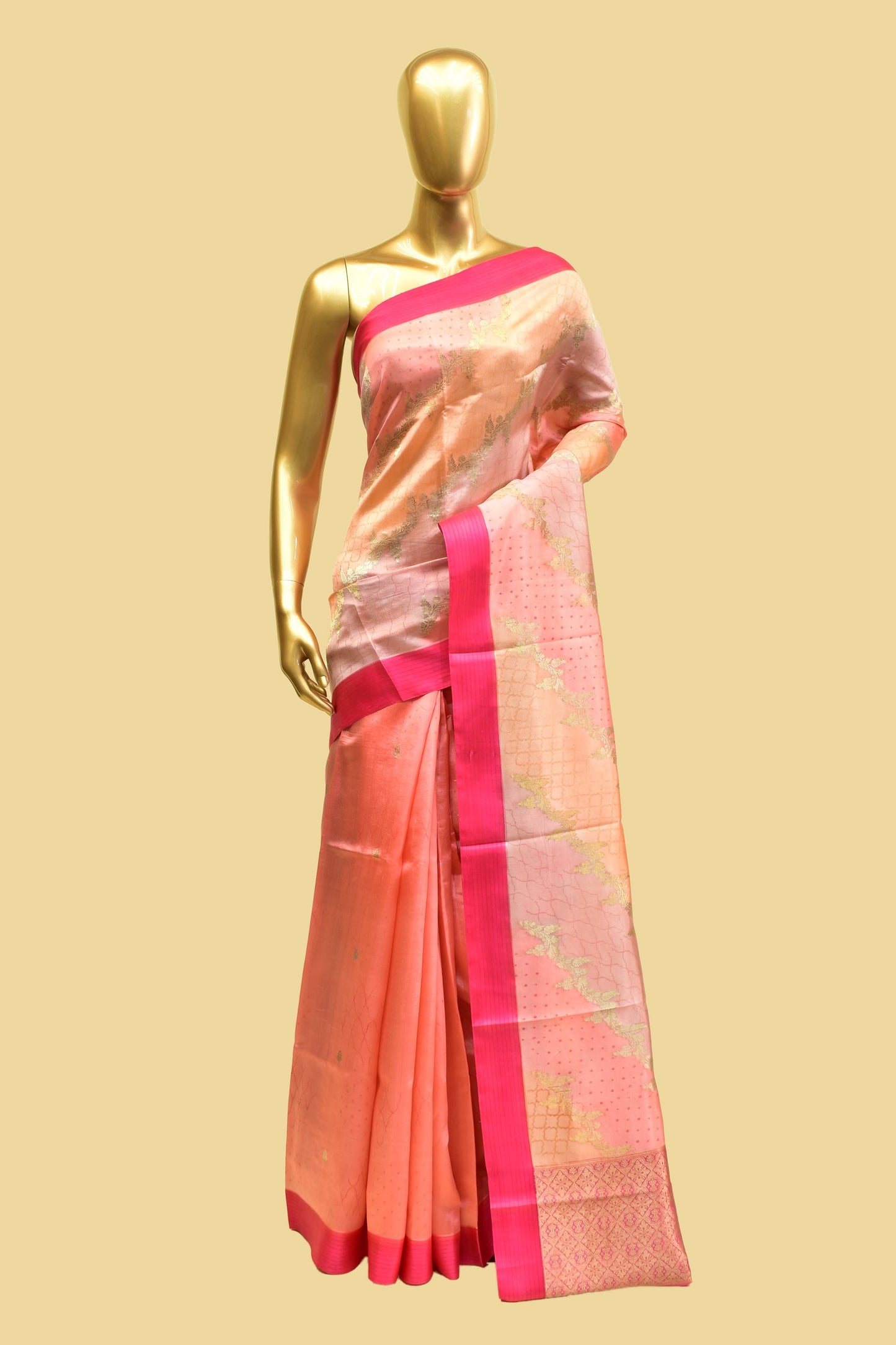 Handwoven Silk Kadwa Saree