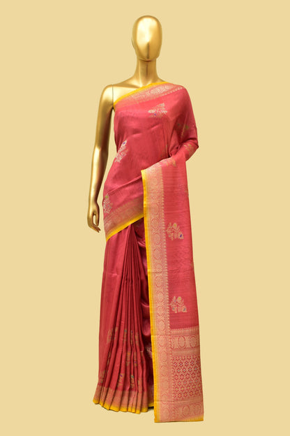 Tusser Kadwa Saree