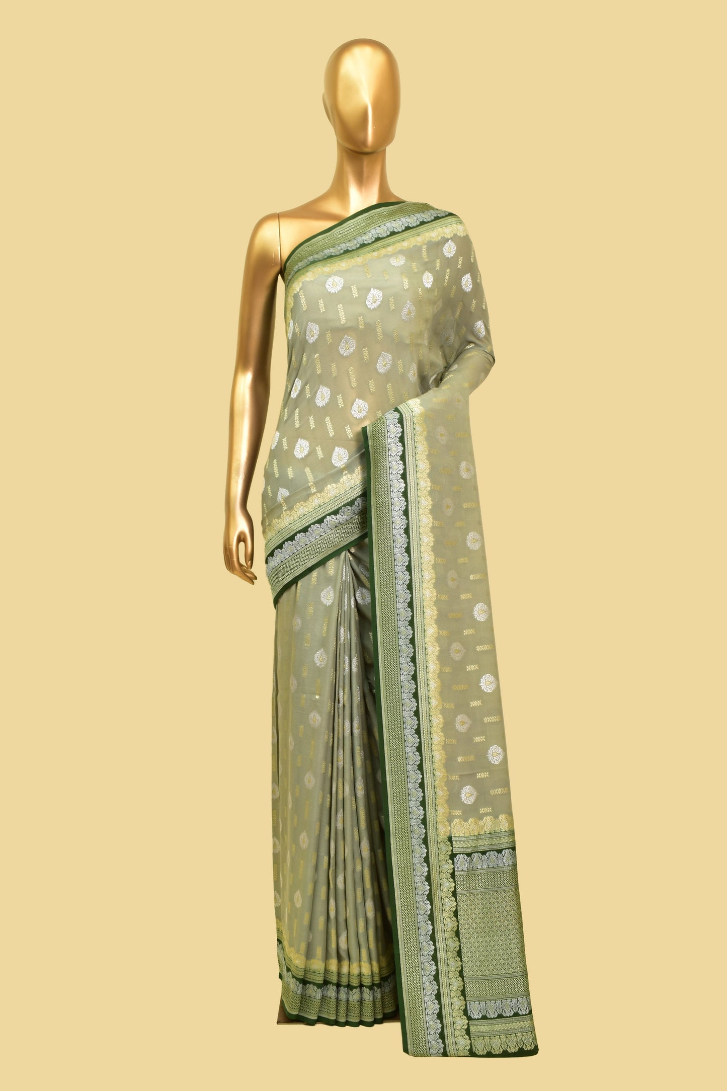 Chiffon Cutwork Saree